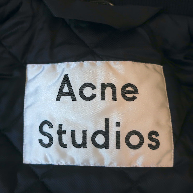 ACNE Studios Clea Bomber Jacket Burgundy Size 34