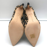 Chloe Gosselin Maud Ankle Boots Leopard Print Velvet Size 38.5 NEW