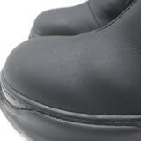 Rick Owens DRKSHDW Abstract Beatle Boots Black Faux Leather Size 37.5 D