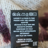 Isabel Marant Etoile Puff Sleeve Sweater Glenny Rosewood Chevron Knit Size 40