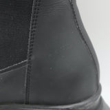Rick Owens DRKSHDW Abstract Beatle Boots Black Faux Leather Size 37.5 D