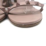 Valentino Rockstud Caged Sandals Poudre Leather Size 39 Ankle Strap Heels