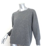 Equipment Melanie cashmere crewneck sweater in gray, size M, authentic pre-owned gently worn luxury piece