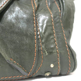 Chloe Large Paddington Capsule Tote Dark Green Leather Shoulder Bag