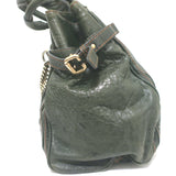 Chloe Large Paddington Capsule Tote Dark Green Leather Shoulder Bag