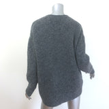 Jenni Kayne boucle cocoon cardigan, dark gray alpaca-blend, pre-owned, gently worn luxury piece