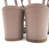 Valentino Rockstud Caged Sandals Poudre Leather Size 39 Ankle Strap Heels