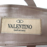 Valentino Rockstud Caged Sandals Poudre Leather Size 39 Ankle Strap Heels