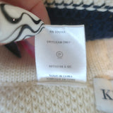 Kule Striped Knit Camille Tank & Agnes Shorts Set Ivory/Navy Size Small/Medium