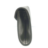 Yves Saint Laurent Small Envelope Clutch Gunmetal Metallic Leather