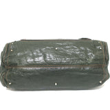 Chloe Large Paddington Capsule Tote Dark Green Leather Shoulder Bag