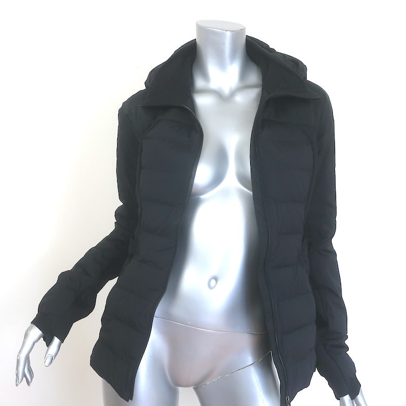 Lululemon Down for It All Hooded Puffer Jacket Black Size 6
