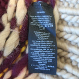 Tory Burch Fair Isle Pullover Sweater Purple Wool Size Small