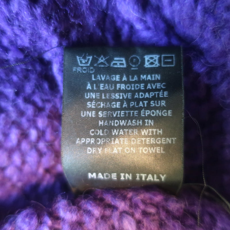 Isabel Marant Etoile Sesley Open-Knit Sweater Purple Alpaca-Blend Size 36
