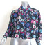 Isabel Marant Valentine Cropped Blouse Floral Print Silk Size 38 Long Sleeve Top