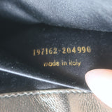 Yves Saint Laurent Small Envelope Clutch Gunmetal Metallic Leather