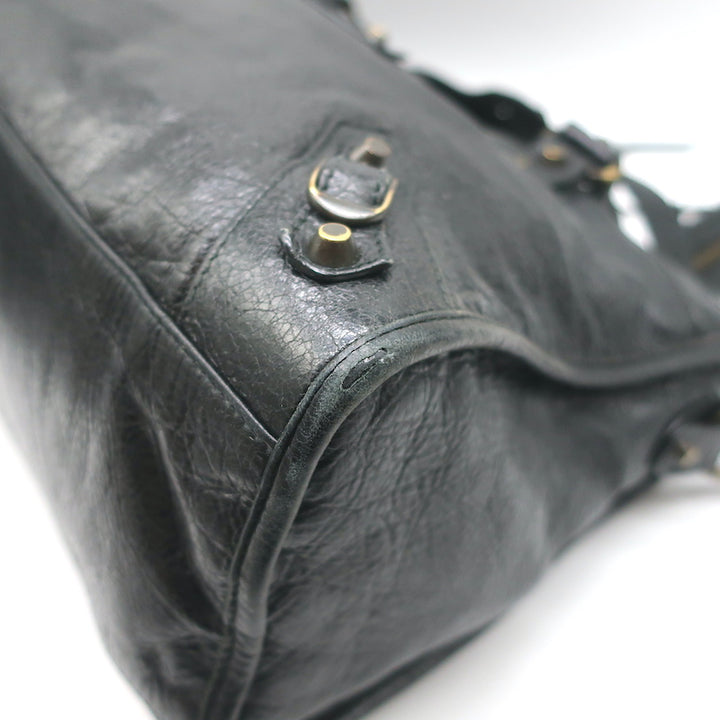 Balenciaga Classic City Bag Black Leather Medium Shoulder Bag
