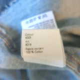 R13 Brindley Cropped Denim Shirt Blue Size Extra Small Long Sleeve Top