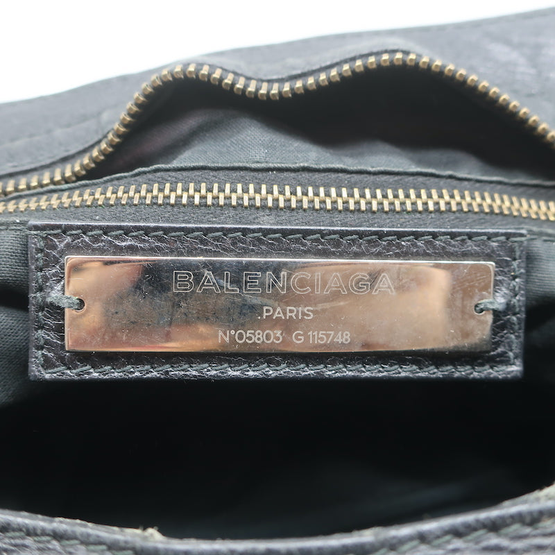 Balenciaga Classic City Bag Black Leather Medium Shoulder Bag
