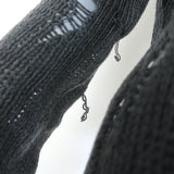 R13 Shredded Side Slit Sweater Charcoal Cotton-Blend Size Extra Small