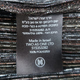 Sabina Musayev Carry Tiered Metallic-Striped Maxi Dress Black Size Large