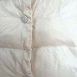Moncler Ghana Down Puffer Vest Cream Size 3