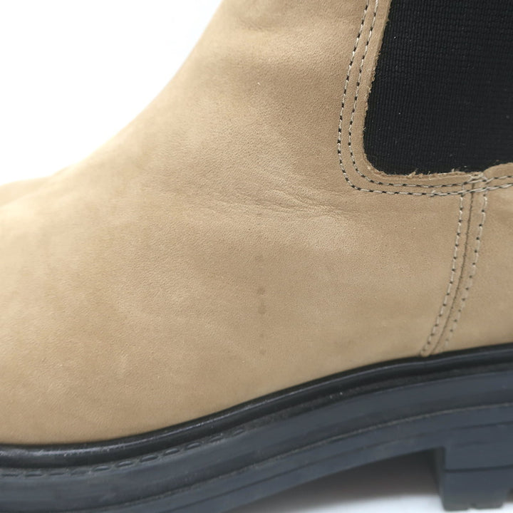 Jenni Kayne Brooklyn Lug Chelsea Boots Beige Suede Size 37