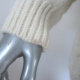 Jenni Kayne cable cocoon cardigan in cream, baby alpaca-merino blend, authentic pre-owned luxury