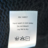 R13 Shredded Side Slit Sweater Charcoal Cotton-Blend Size Extra Small