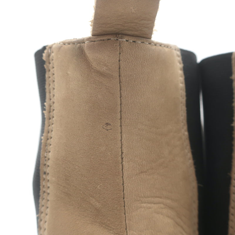 Jenni Kayne Brooklyn Lug Chelsea Boots Beige Suede Size 37