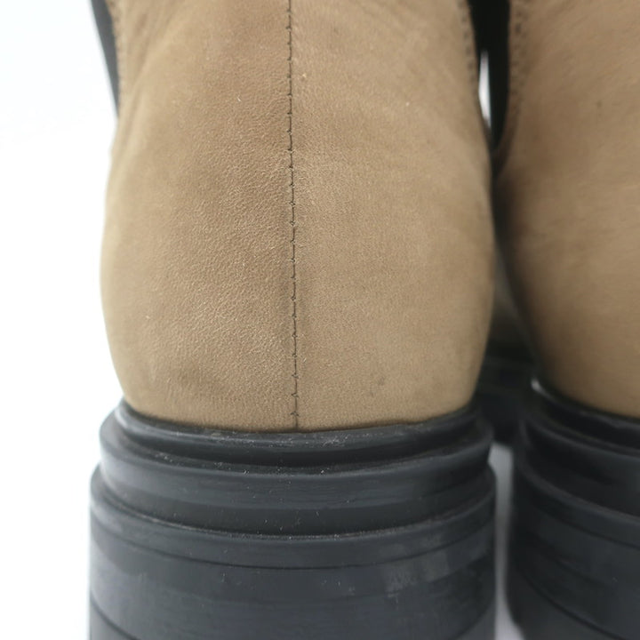 Jenni Kayne Brooklyn Lug Chelsea Boots Beige Suede Size 37