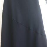 Apiece Apart Ami midi slip skirt in black fabric, size 8 — new with tags, authentic designer luxury.