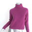 The Elder Statesman Cashmere Turtleneck Sweater Magenta Size Small