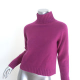 The Elder Statesman Cashmere Turtleneck Sweater Magenta Size Small
