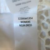 Nili Lotan Nelya Broderie Anglaise Tie-Neck Maxi Dress White Cotton One Size NEW