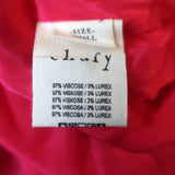 Chufy Maxi Dress Zar Multicolor Printed Metallic Fil Coupe Size Small