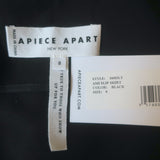 Apiece Apart Ami midi slip skirt, black bias silk-effect fabric, pre-owned, like-new with tags