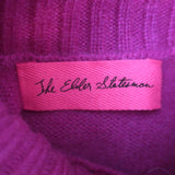 The Elder Statesman Cashmere Turtleneck Sweater Magenta Size Small