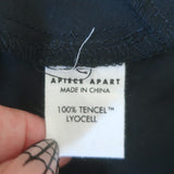 Apiece Apart Ami midi slip skirt in black with signature bias-inspired drape — new with tags