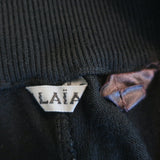 Alaia Off the Shoulder Long Sleeve Dress Black Knit Size Small