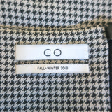 Co Houndstooth Belted Mini Dress Black/Gray Size Extra Small