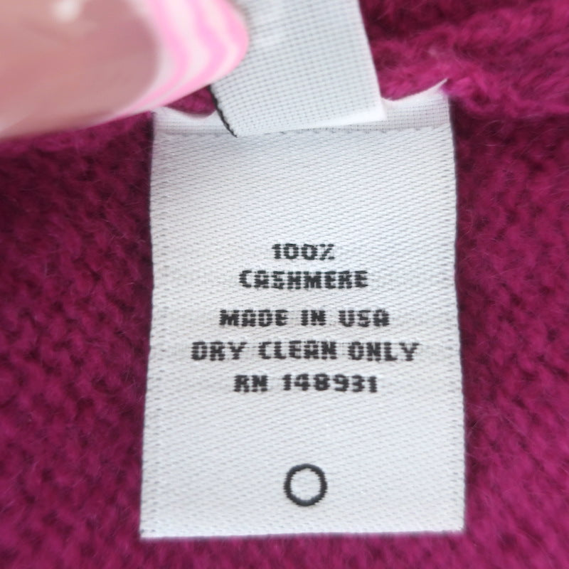 The Elder Statesman Cashmere Turtleneck Sweater Magenta Size Small