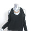 L'Agence Indy Chain Cold Shoulder Sweater Black Size Extra Extra Small NEW