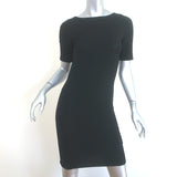 Gucci Tom Ford Matching Mini Dress & Cardigan Set Black Ribbed Knit Size Small