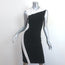 Stella McCartney Wave Colorblock Dress Black/White Size 42 Sleeveless Sheath