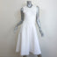 A.L.C. Theresa Sleeveless A-Line Dress White Fringed Knit Size Small