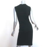 Stella McCartney Wave Colorblock Dress Black/White Size 42 Sleeveless Sheath