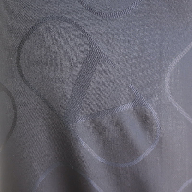 Valentino V Logo Signature Jacquard Shawl Black Silk-Wool NEW