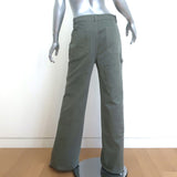 Nili Lotan Quentin Cargo Pants Admiral Green Cotton Twill Size 8 NEW