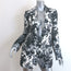 Stella McCartney Frazier Floral Print Blazer Black/White Size 42